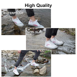 Vente directe d'usine, couvre-chaussures en silicone imperméables, lavables, antidérapants pour les jours de pluie - Product Image 4