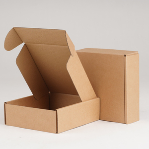High-end cow card airplane box express packing carton color white airplane box extra hard printing printable logo