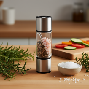 Metaltex Salt Spice Mill Duo Dual Chamber <b>Grinder</b> For Kitchen Use - Product Image 3