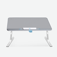 Table pliante pour ordinateur portable en bois, réglable, pliable, 48 cm, plateau pour ordinateur portable, lit, bureau carré, table portable pour lit