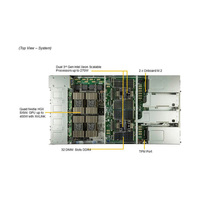 SuperMicro SYS-220GQ-TNAR + serveur GPU 2U Rack pour A100 A800 PCIE/SXM AI Computer Graphics Card Case