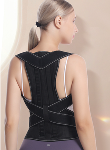 CONRIDA Supporto Lombare Regolabile in Neoprene, Cintura di Sostegno per <span class=keywords><strong>Schiena</strong></span> e Spalle, Correttore di Postura con Struttura in Acciaio per Uomo - Product Image 2