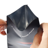 Sachets Mylar personnalisés en plastique, petits, thermoscellables, finition mate, avec fermeture arrière, pour cartes, avec votre propre logo
