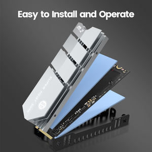 JEYI Factory M.<span class=keywords><strong>2</strong></span> 2280 NVMe SSD disipador de calor de aleación de aluminio de doble cara almohadilla de silicona térmica para PS5/PC 2280 NGFF Compatible - Product Image 3