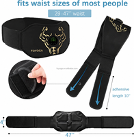 Ceinture de massage et de tonification abdominale ABS Stimulator, rechargeable par USB, portable, pour la maison et le bureau, avec fonction de minuterie