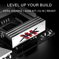 PUSKILL RGB DDR4 8GB/16GB/32GB 3200MHz/3600MHz Gaming Desktop Memory RAM