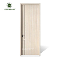Puertas Interiores Modernas de MDF con Diseño Liso, Ecológicas e Impermeables para Uso en Hospitales y Hoteles