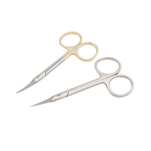 Ciseaux à cuticules en acier inoxydable, coupe-cuticules et éliminateur d'ongles incarnés de style russe avec pointe courbée, outil de salon de manucure - Product Image 1