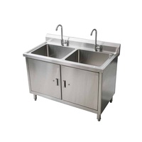 Évier de cuisine commercial fiable et économique en acier inoxydable avec revêtement autonettoyant, grande capacité, conception modulaire extensible