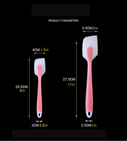 Ensemble de spatules en silicone de haute qualité, résistantes à la chaleur, grandes et petites tailles, outils de pâtisserie