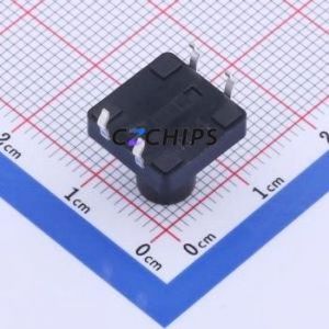 K2-1103DP-P4SW-04 Tactile Switch Through hole Component (THT)-4P,12x12mm Switch 2.5N Through Hole 12mm 12mm - Product Image 2
