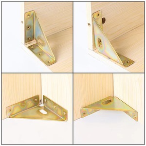 Support triangulaire Xinjunye en acier laminé à froid, fixation à angle droit pour usage général - Product Image 2