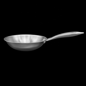 Utensilios de cocina comerciales Sartén de acero inoxidable pulido de <span class=keywords><strong>3</strong></span> capas Sartén sin tapa - Product Image 5