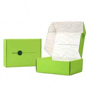 Boîte d'expédition personnalisée en gros pour abonnements, en papier kraft auto-érectible, recyclable, avec gaufrage mat et éponge - Product Image 6