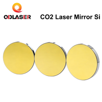 Miroir réfléchissant au laser CO2, lentille réflectrice en silicium plaqué or, diamètre 19 20 25 30 38,1 mm pour graveur et découpeur laser