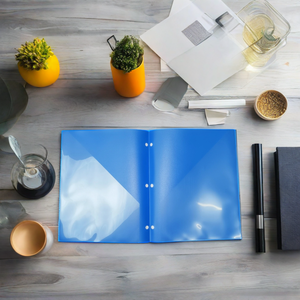 Lot de 10 classeurs à 3 anneaux en plastique format lettre, <span class=keywords><strong>avec</strong></span> 2 pochettes, logo personnalisé, vente en gros à prix réduit - Product Image 3