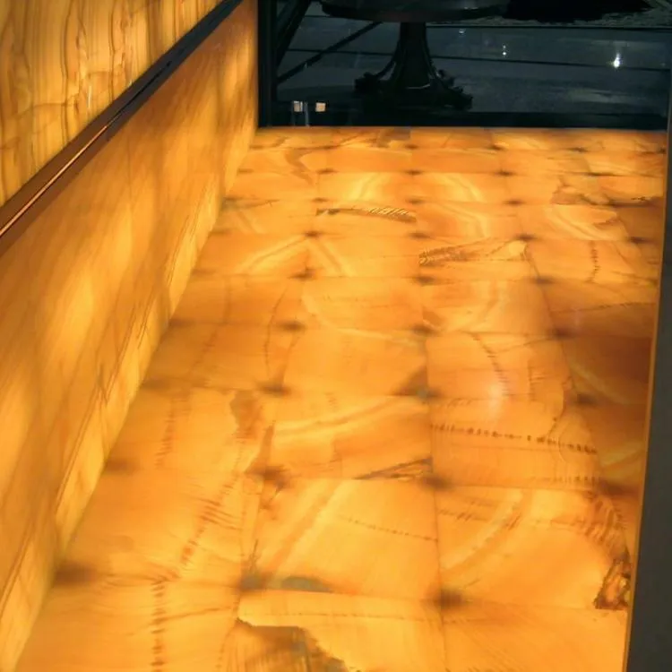 大理石ゴールドオニキス中国室内フローリング壁厚スラブ室内装飾ポリッシュ3年