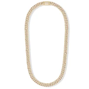 Wholesale 8MM Cuban Link Chain 925 Sterling Silver VVs Moissanite Iced Out Necklace Bracelet For Men Women Hip Hop Jewelry