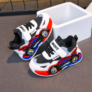 Nouvelles baskets de loisirs imperméables en PU à motif de dessin animé antidérapantes pour bébés garçons et filles, collection Printemps-Automne 2026 - Product Image 4