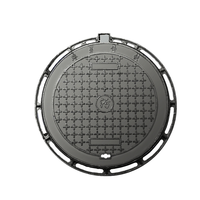 Couvercle de regard en fonte ductile revêtu d'époxy classe D400 A15 B125 C250 E600 F900, cadre de grille de drainage carré conforme EN124