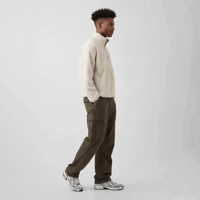 Sweat-shirt à capuche léger en laine pour homme, col zippé, style décontracté, idéal pour l'hiver et les activités de plein air, avec doublure polaire Sherpa, manches longues, modèle pull-over.