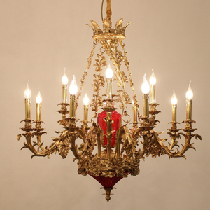 <span class=keywords><strong>Fée</strong></span> Lustre Décor Salon Chambre Salle À Manger Cuivre Bougie Lumières Européenne De Luxe Vintage Suspension <span class=keywords><strong>Lampe</strong></span> - Product Image 4