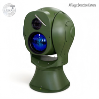 Caméra PTZ thermique à double lumière AI 16 TOPS non refroidie 640*512, détection de fumée et d'incendie à 10 km, IP66, pour la sécurité des ports et des installations chimiques