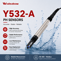 Sonde de pH numérique haute précision avec électrode en verre 0-14 pH IP68 RS485 Modbus pour la surveillance des eaux usées en aquaculture