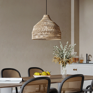 Lampadari e Lanterne Personalizzate in Rattan, <span class=keywords><strong>Lampadario</strong></span> in Bambù per Sala da Pranzo, <span class=keywords><strong>Paralume</strong></span> in Rattan Stile Giapponese - Product Image 4