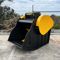 Godet hydraulique robuste pour gravier, attache pour pelle mécanique, chargeuse, outil de manutention de sable pour la construction et l'exploitation minière