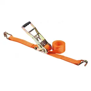 50mm 2 ''5 T Heavy duty arrimage spanngurt cargo retenue logistique arrimage ceinture cinturon de trinquete arrimage sangle à cliquet