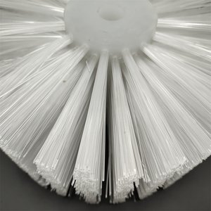 Rodillo de cepillo de nailon, cilindro de plástico blanco personalizado para guante de goma - Product Image 3