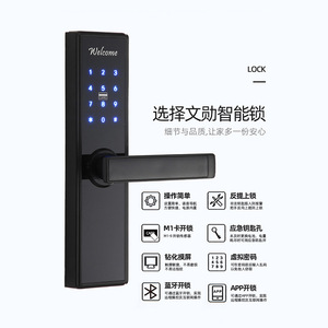 Wenxun Smart <b>Lock</b> S026M Fingerprint Password <b>Lock</b> For Wooden Doors Hotels Apartment Rental Properties - Product Image 5