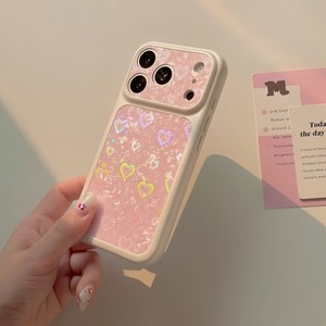 Fashion Shell pattern Laser glitter love Mobile phone <b>case</b> for <b>iPhone</b> 17 16 15 14 pro max IMD Colorful shimmering cover back - Product Image 6