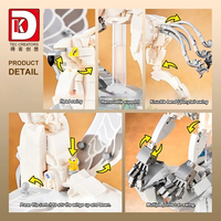 Ensemble de blocs de construction DK Hippogriff, 698 pièces, ailes mobiles qui battent, modèle de cheval ailé blanc avec support, jouet DIY pour garçons