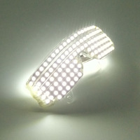 Lunettes à obturateur LED futuristes Neon Nightclub Performance Props Luminous Space Robot Goggles Window-Shades Glasses for Party