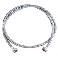 Tuyau de robinet tressé en acier inoxydable 304, connecteur d'alimentation en eau chaude et froide, tuyau flexible anti-fuite