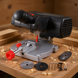 Mini sierra ingletadora de sobremesa de 2-5/16 pulgadas con hojas de acero y resina, profundidad de corte de 1/2 pulgada, de 0 a 45 grados, para cobre, madera, zinc, manualidades. - Product Image 2