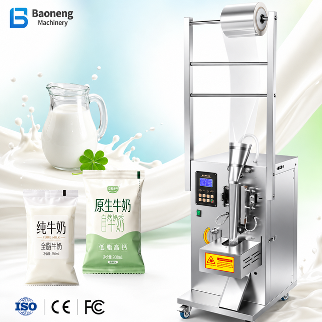 Automatic Liquid Packaging Machine VFFS Sachet Filling Sealing Machine for Milk Juice Beverage Soy Milk Pouch Packing