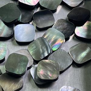 Hoja de concha negra de esquinas redondas cuadradas naturales de fábrica con tamaño personalizable - Product Image 4