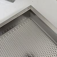 Plateau de cuisson perforé en acier inoxydable 304 de qualité alimentaire pour four, idéal pour le pain, la pâtisserie, le séchage des fruits et légumes