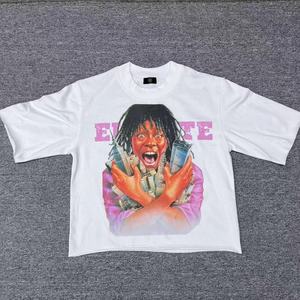 Camiseta Extra Grande de Corte Cuadrado para Hombre, 100% Algodón, Hombros Caídos, Estilo Urbano, Calidad de Lujo, Logotipo Personalizado, Impresión DTG - Product Image 4