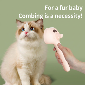 Peigne pulvérisateur électrique blanc pour enlever les poils d'animaux, brosse anti-poils rechargeable pour le toilettage des chats et des chiens - Product Image 4