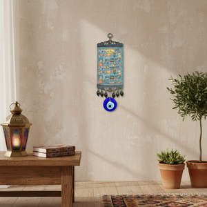 Décoration murale tissée turque 10 Cm, motif turc et œil maléfique fait à la main - Product Image 3
