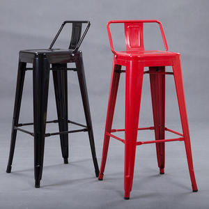 Tabourets de bar industriels en métal avec accoudoirs amovibles, chaise haute pivotante pour restaurant, durable et résistant à l'eau - Product Image 6