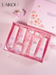 Ensemble de soins de la peau LAIKOU à la fleur de cerisier naturelle, hydratant et éclaircissant, 7 pièces, crème éclaircissante, produits Laikou Japan Sakura - Product Image 3