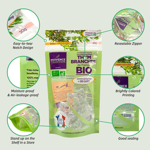 Tùy chỉnh in Biscuit Snack kẹo yến mạch granola bao bì đứng lên túi nhựa niêm phong dây kéo khóa túi - Product Image 6