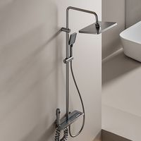 Offre Spéciale 1157QH Gun Gray Key Robinets de douche Accessoire de bain et de douche