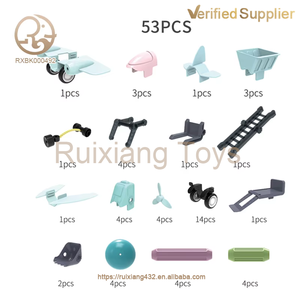 Juguetes de bloques de construcción para niños al por mayor, conjunto de vehículos de ingeniería de construcción con dibujos animados creativos - Product Image 4