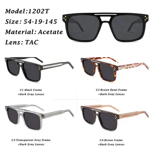 2023 Fashion Clear Metal Legs occhiali da sole da uomo occhiali da sole firmati di lusso personalizzati di alta qualità occhiali da sole da donna in acetato